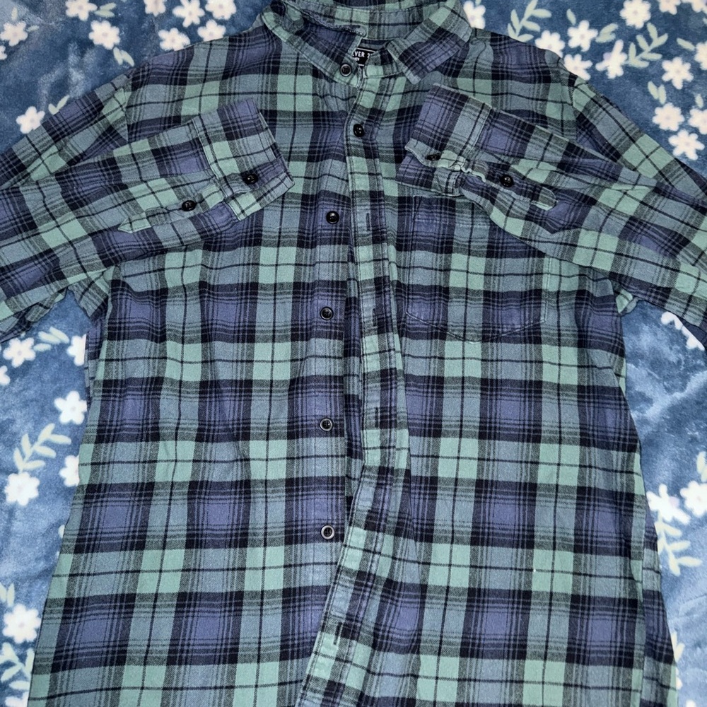 Plaid Flannel  - Green and Black